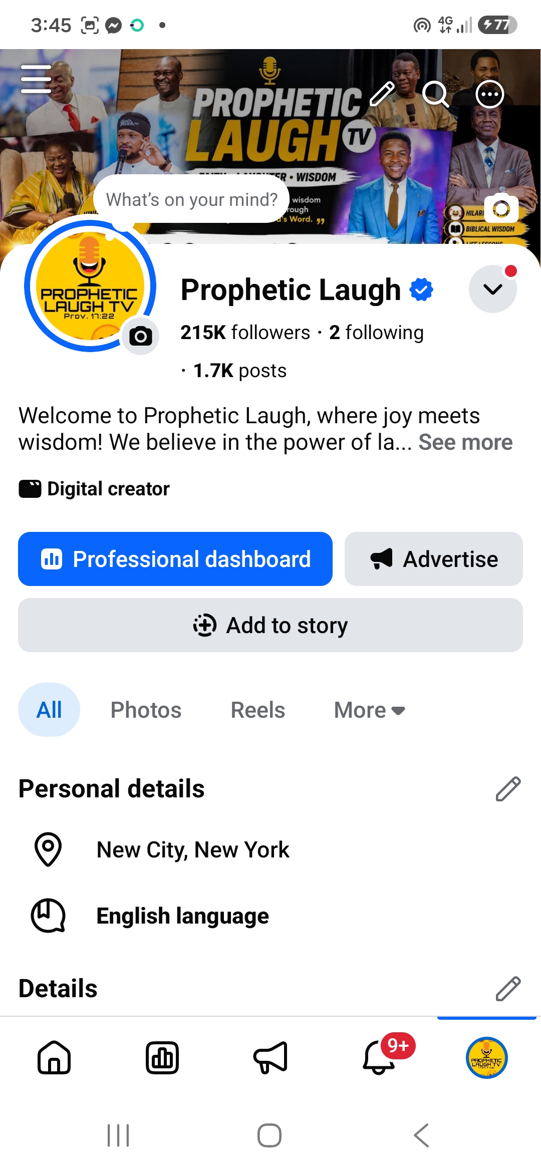 Facebook Page